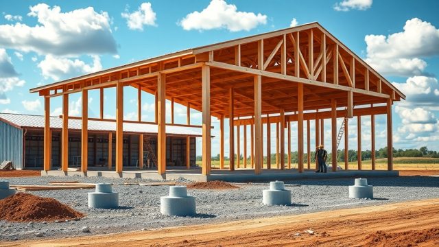 Morton Buildings 50×80: Pressure-Treated Skids vs Post-in-Ground Foundation
