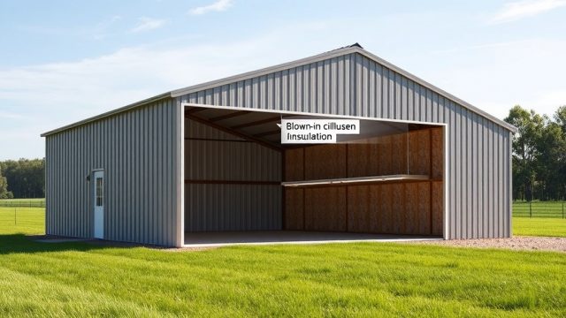 Wick Buildings 40×60: Blown-in vs Faced Batt Insulation for Ceiling and Walls